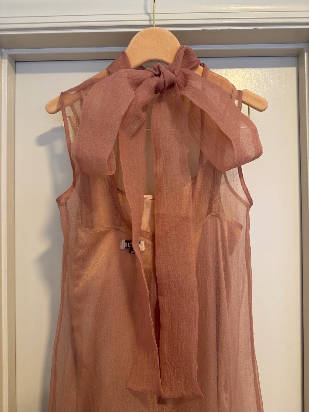 Staud Albee Floral Beaded Organza Gown Maxi Dress in Pink Size Medium - Picture 6 of 9